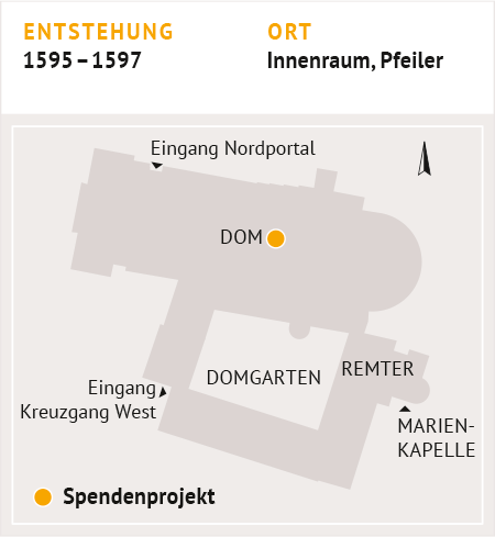 Entstehung: 1595 – 1597; Ort: Innenraum, ­Pfeiler